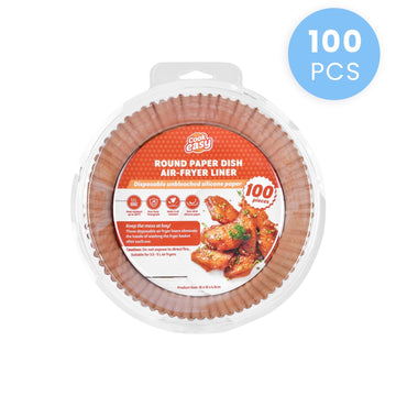 100 Pack Disposable Air Fryer Liner Paper 16cm Round Silicone