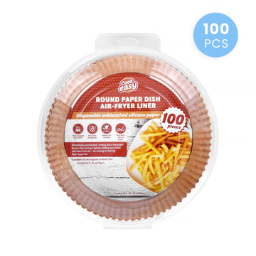 100 Pack Disposable Air Fryer Liner 20cm Round Silicone