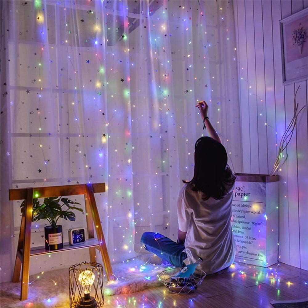 Vortaz LED Curtain String Lights 400 LEDs 8 Modes Multicolor 1.9x2m