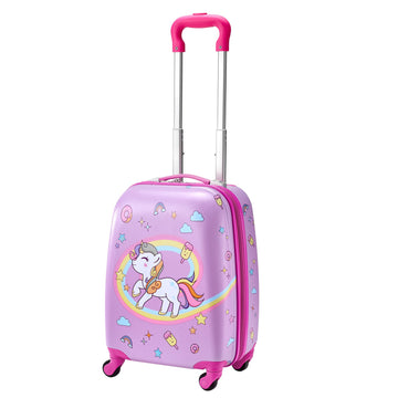 Kids 2-Piece Travel Suitcase Set Airline Approved Hardside