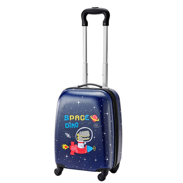 Kids Hardside Rolling Suitcase 45cm with Backpack Dinosaur