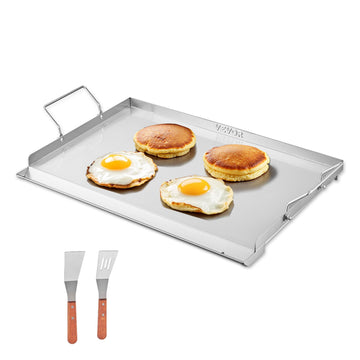 Stainless Steel BBQ Flat Top Griddle Plate 23x16 Inch