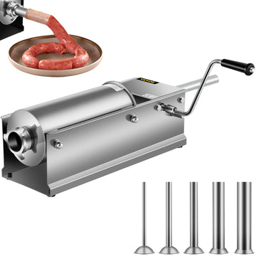 Vortaz Manual Sausage Stuffer 5L 304 Stainless Steel Dual-Speed