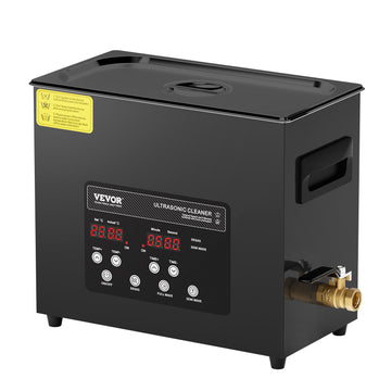 180W Digital Ultrasonic Cleaner 6L Tank 40kHz with Heater and Timer