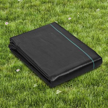 VEVOR Weed Barrier Fabric 4x50FT Woven Polypropylene Black