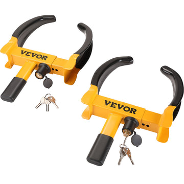 Heavy Duty Wheel Clamp Lock 2 Pack Universal Anti Theft ATV RV SUV