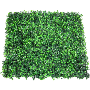 VEVOR Artificial Boxwood Panel UV Resistant Privacy Hedge Wall Green 12pcs