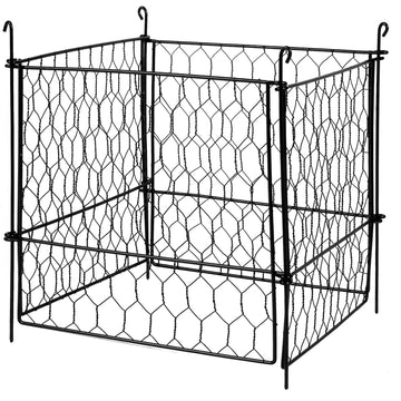 4-Pack Plant Protector Cage 34x34cm Metal Chicken Wire Garden Animals Out