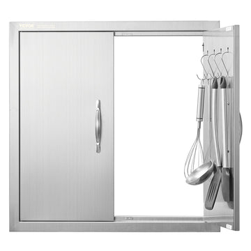 Stainless Steel BBQ Outdoor Kitchen Access Door 610x610mm Double
