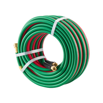 VEVOR Oxy Acetylene Twin Hose 50FT 1/4-inch T-Grade Rubber 300PSI