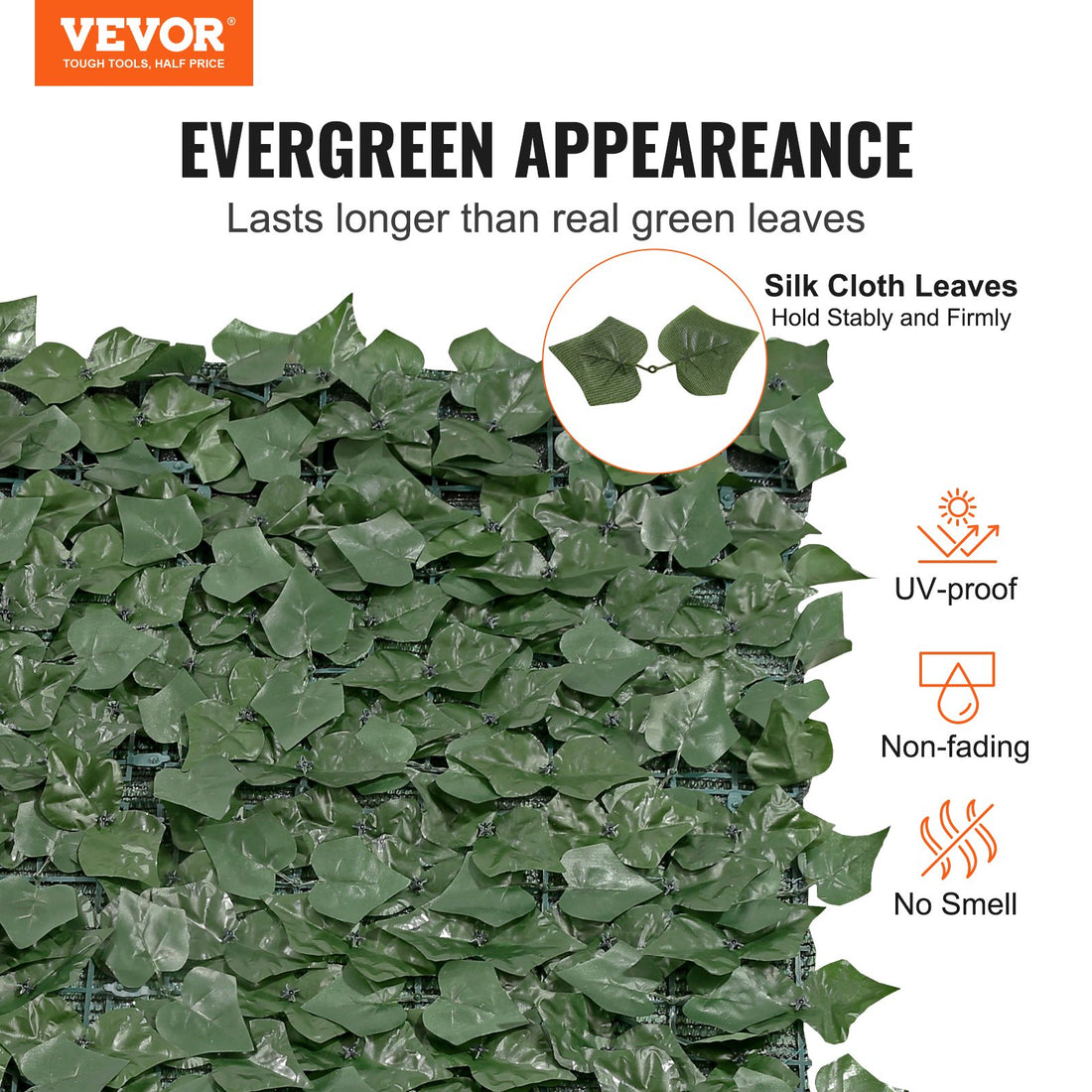 Vortaz Artificial Ivy Privacy Fence Screen Green