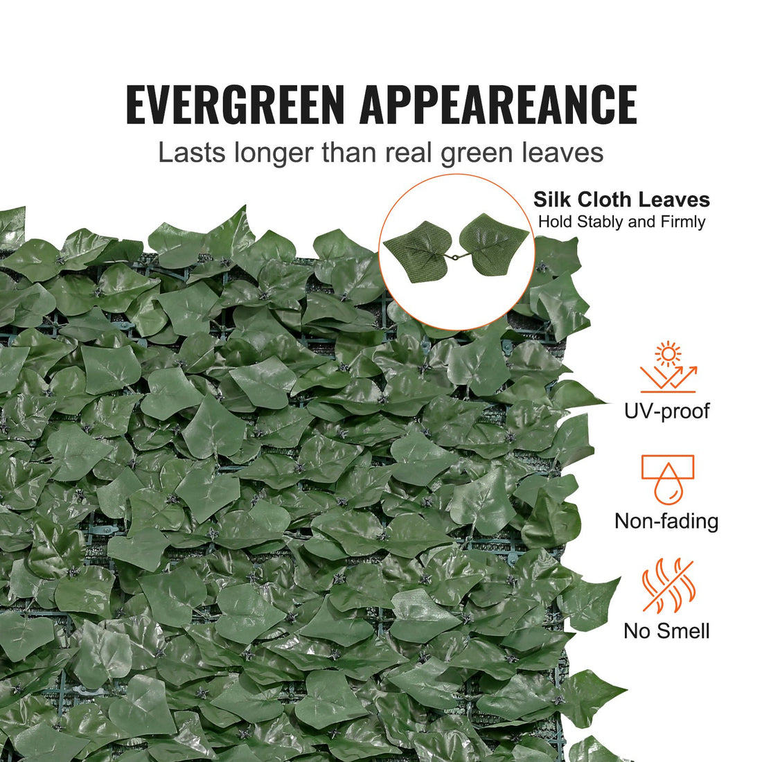 Vortaz Artificial Ivy Privacy Fence Screen 59in Green