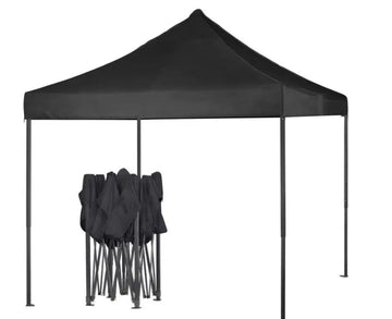 Vortaz Portable Pop Up Gazebo 3x3m Black Water Resistant