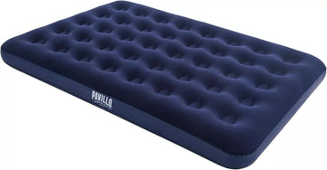 Bestway Air Mattress Full 191x137x22cm Heavy Duty Flocked Indoor/Outdoor