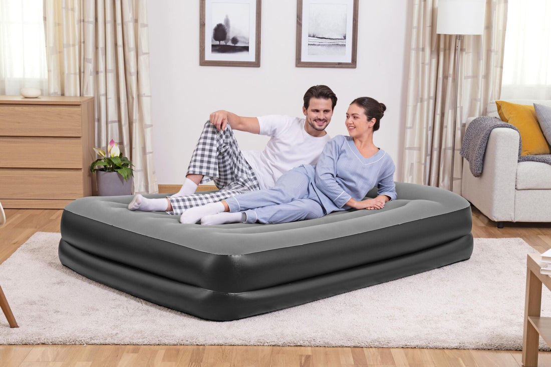 Bestway Tritech Air Mattress Queen 203x152x46cm Built-in AC Pump