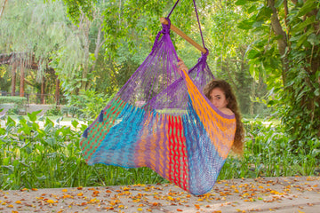 Mayan Legacy Extra Large Hammock Chair with Back Support Colorina
