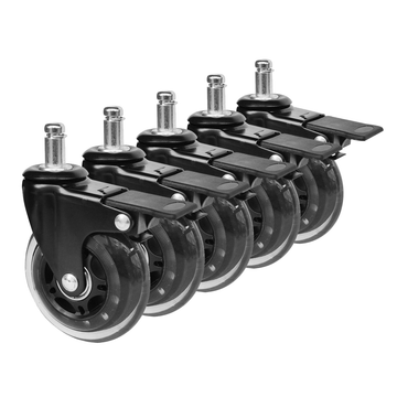 Lockable Office Chair Casters 360 Rotation with Brakes 5 Pack