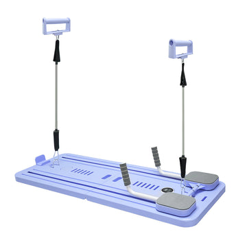 Foldable Pilates Board Reformer 4-in-1 Auto-Rebound Timer Lilac