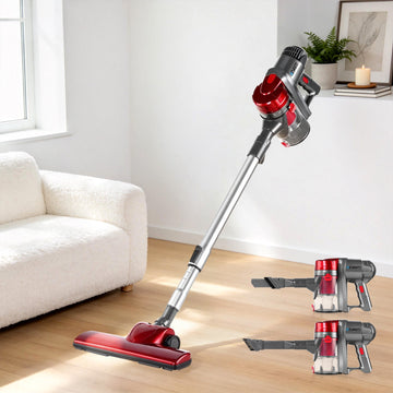 Devanti Corded Stick Vacuum 450W Handheld Mode Red