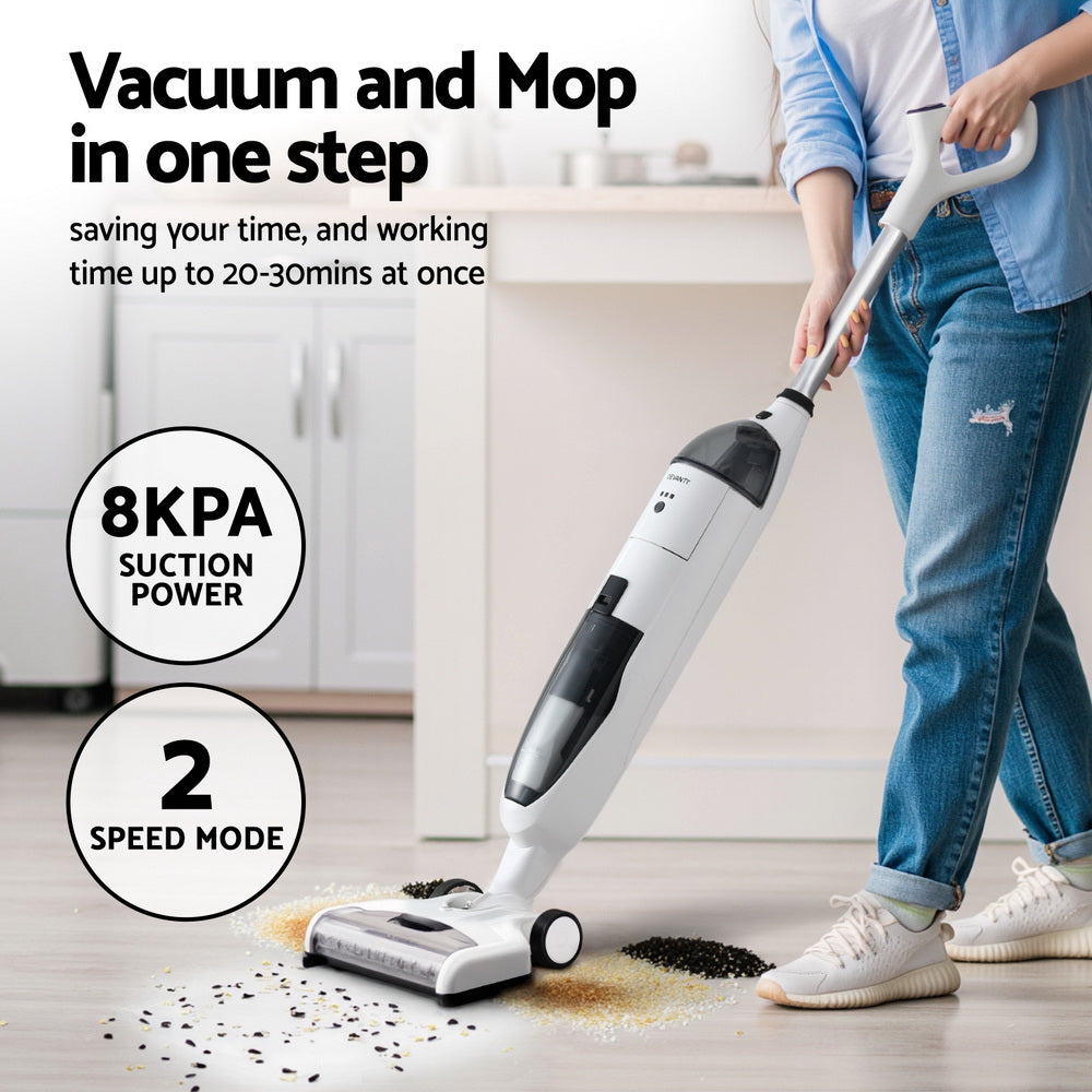 Devanti Wet Dry Stick Vacuum 200W Mop and Vacuum White