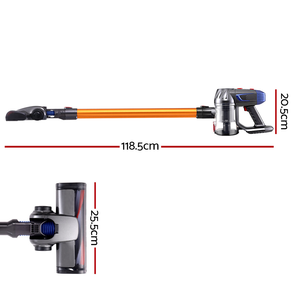 Devanti Cordless Stick Vacuum 150W HEPA Filter Gold