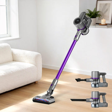 Devanti Cordless Stick Vacuum 120W Bagless Purple