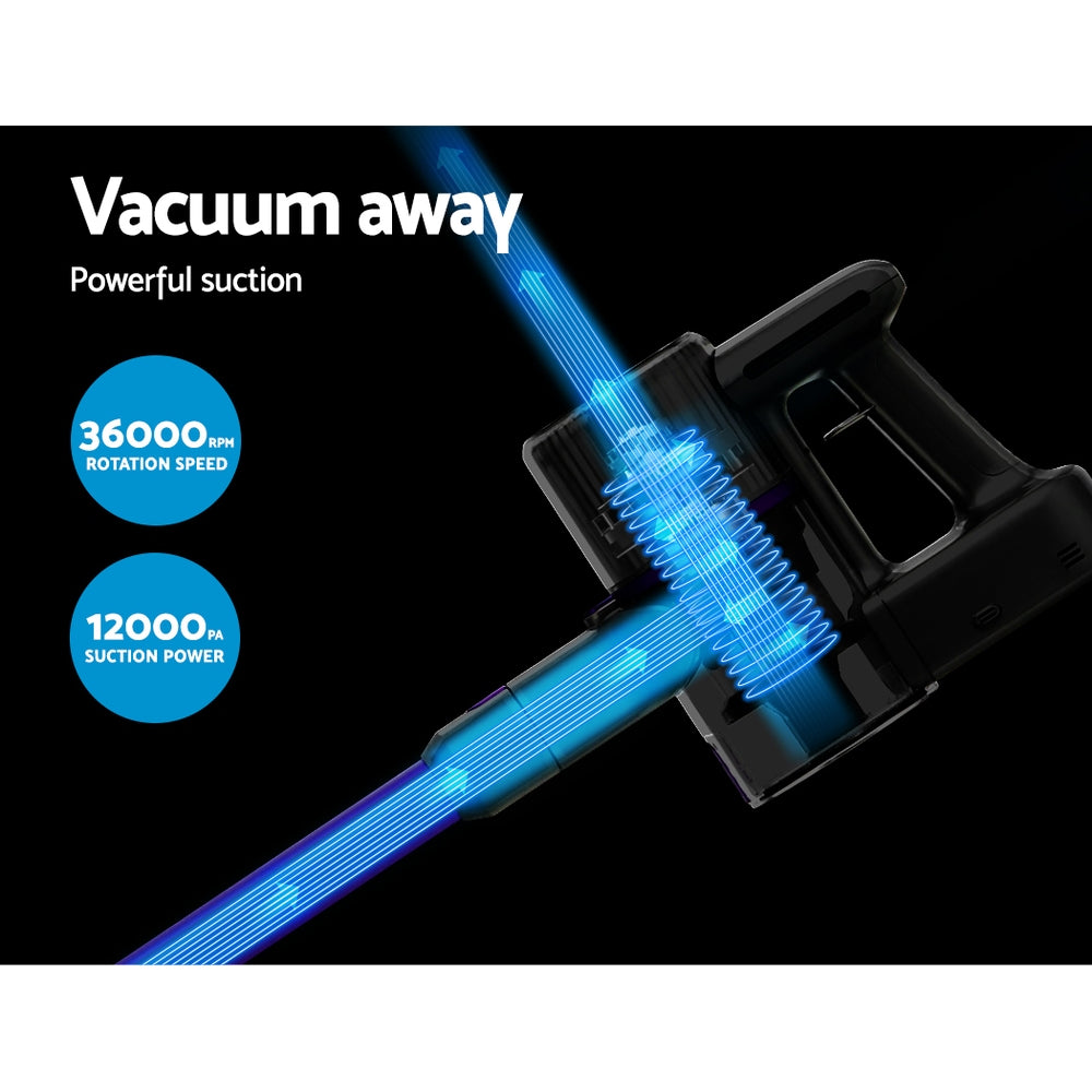 Devanti Cordless Stick Vacuum 120W Bagless Purple