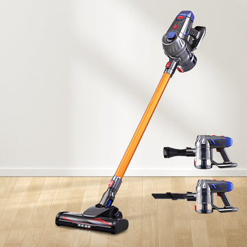 Devanti Cordless Stick Vacuum 150W Bagless HEPA Gold