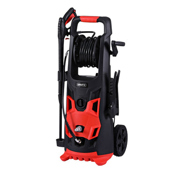 Giantz 2800PSI Pressure Washer 20m Coil Hose 10m Reel 3000W Red Black