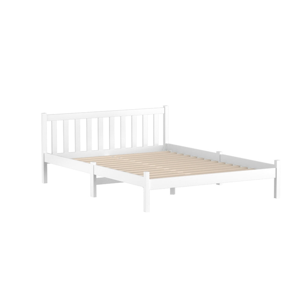 Artiss Sofie Bed Frame Double Size White