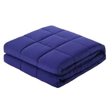 Giselle Bedding Weighted Blanket 11KG Deep Sleep Glass Beads Blue
