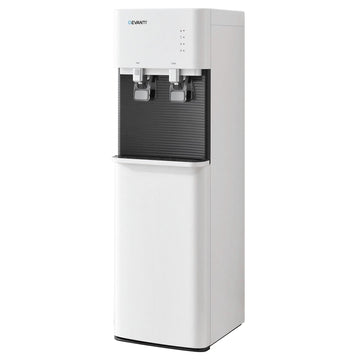 Devanti Bottom Loading Water Cooler Dispenser Hot Cold White Stainless Steel