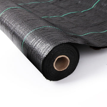 Instahut Weed Mat Roll for Garden Weed Control 0.915m x 200m Black