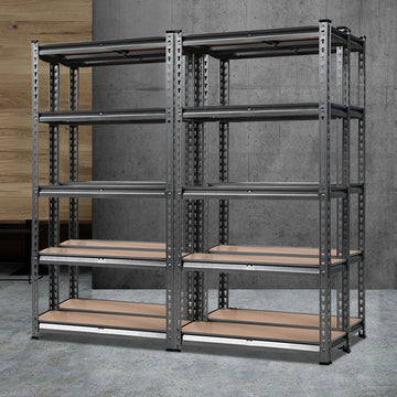 Giantz Heavy Duty Garage Storage Shelf Rack 5-Tier 150kg Charcoal