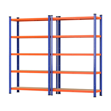 Giantz Heavy Duty Garage Storage Shelving Rack 2 Pack 200kg Per Shelf 180cm