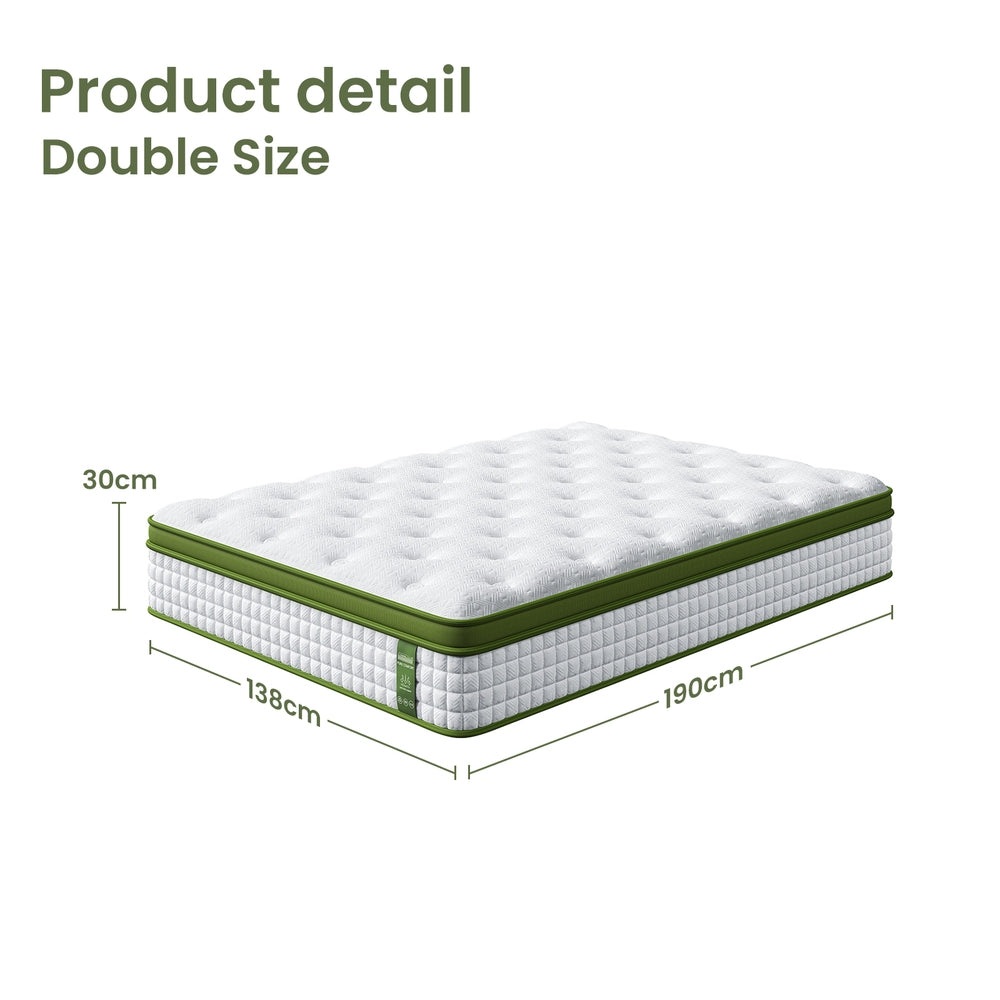 BedStory 30cm Hybrid Mattress Cooling Gel Memory Foam Double