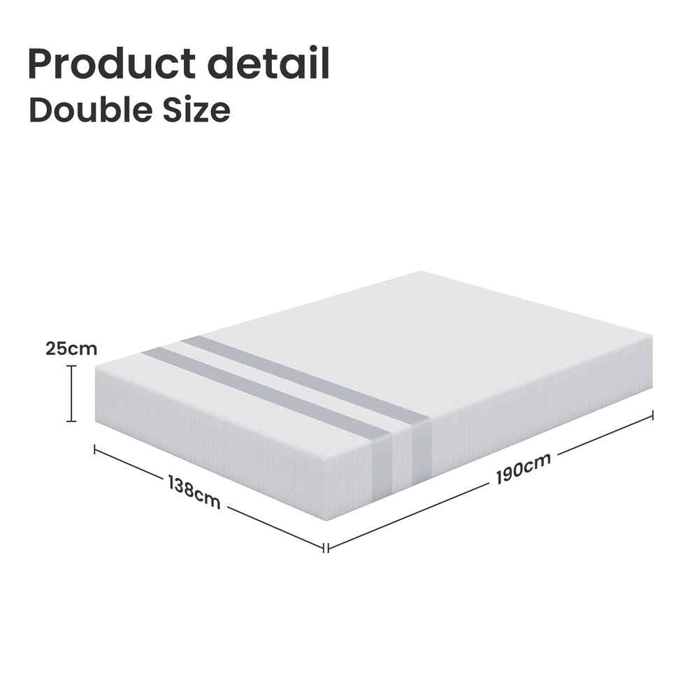 Vortaz BedStory Double Gel Memory Foam Mattress for Cool Sleep Comfort