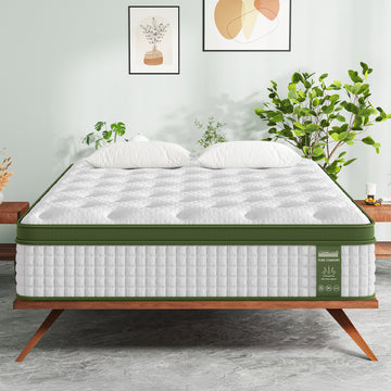 BedStory Latex Hybrid Mattress 5-Zone Pocket Spring Medium Firm Double 34cm