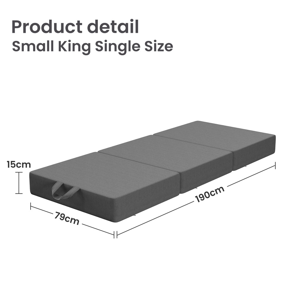Vortaz BedStory Small King Single Folding Mattress for Portable Support