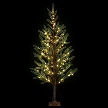 Jingle Jollys Pre-Lit LED Christmas Tree 8 Mode Warm White Lights 180cm Green