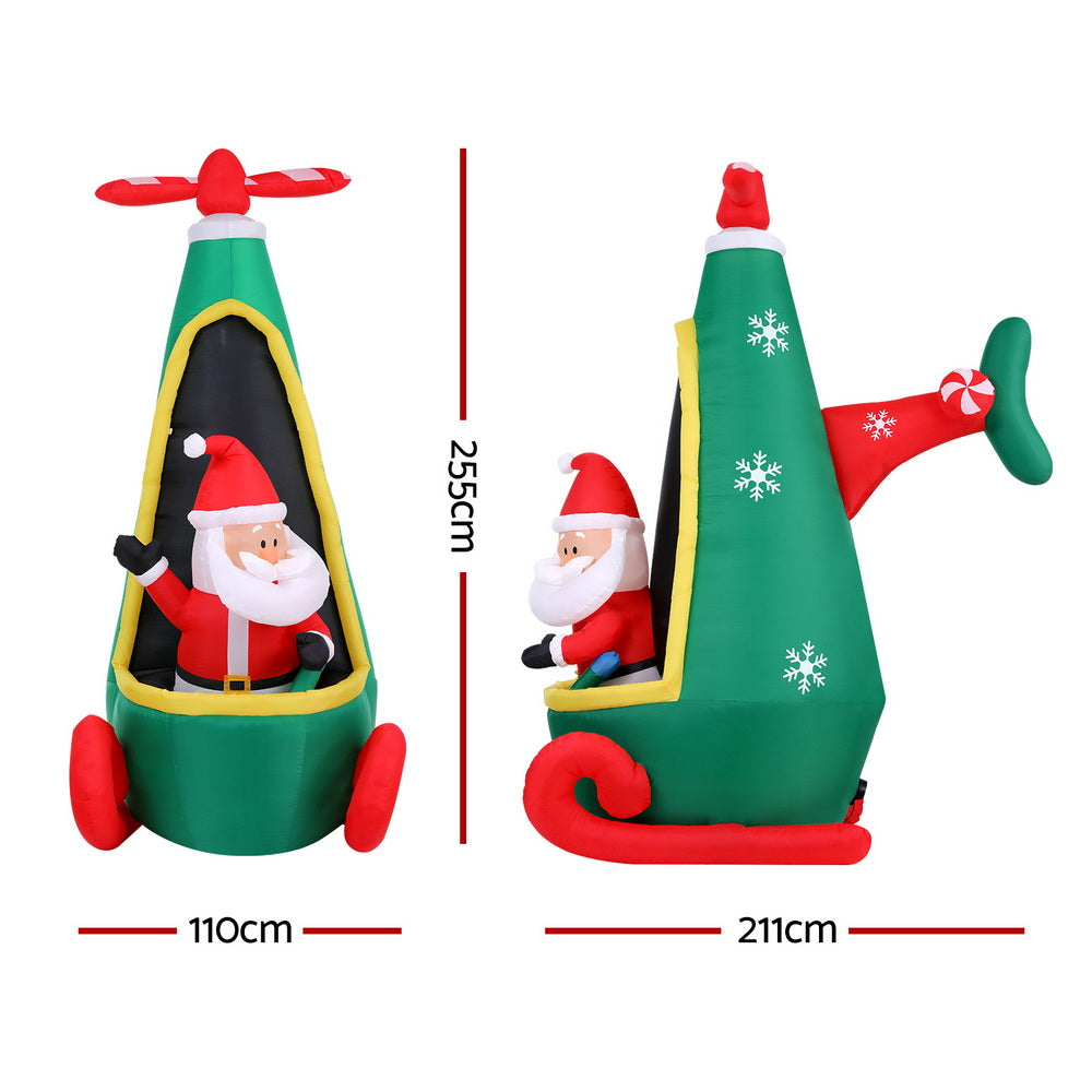 Jingle Jollys LED Illuminated Outdoor Christmas Inflatable Decoration 2.55M
