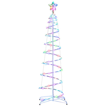 Jingle Jollys LED Christmas Tree 1.8m RGB Rope Lights Indoor Outdoor