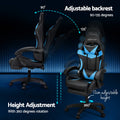Adjustable backrest 90 to 135 degree recline and 360-degree rotation with 10cm height adjustment infographic