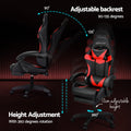 Adjustable backrest 90 to 135 degree recline and 360-degree rotation with 10cm height adjustment infographic