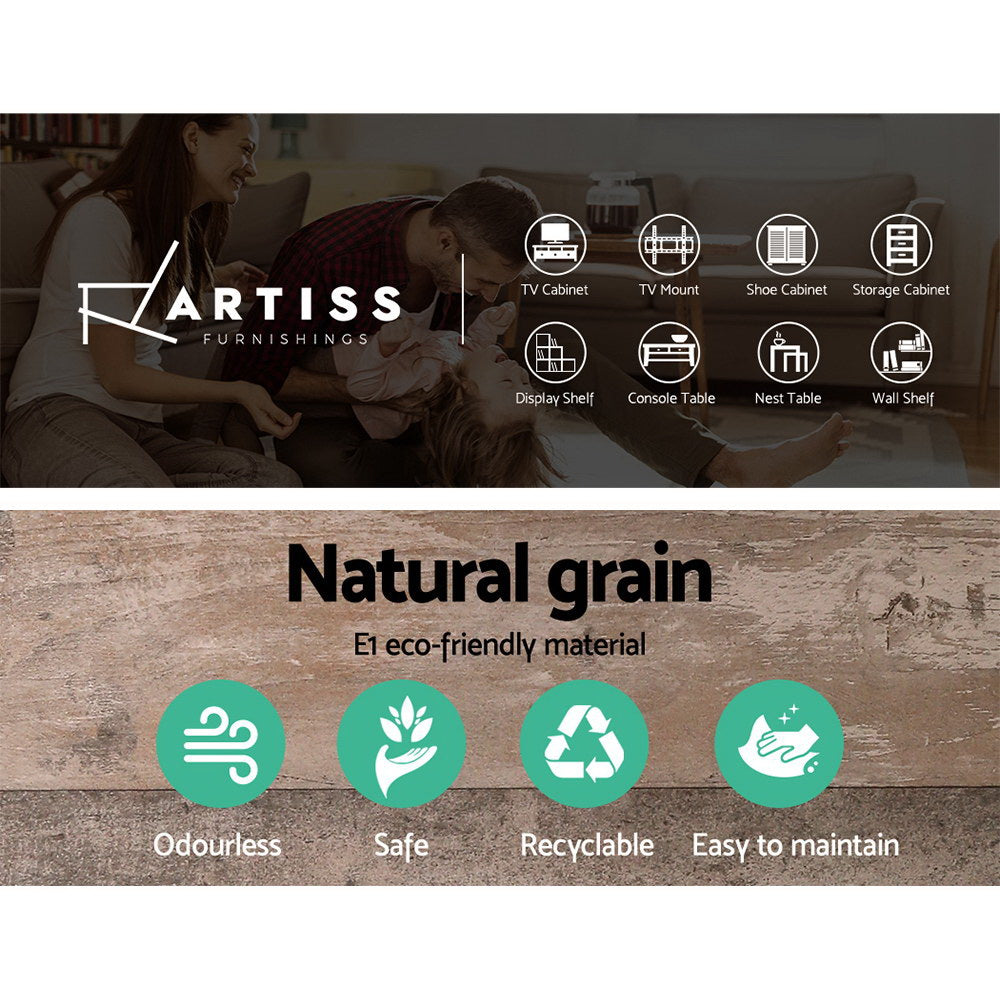 Artiss Furnishings brand panel: natural grain E1 eco-friendly, odourless, safe, recyclable, easy to maintain