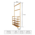 Bamboo hall stand dimensions diagram showing 171cm height 70cm width 24cm depth with product data table