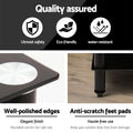 Black HiFi AV rack quality assured utmost safety eco-friendly water-resistant polished edge and anti-scratch feet