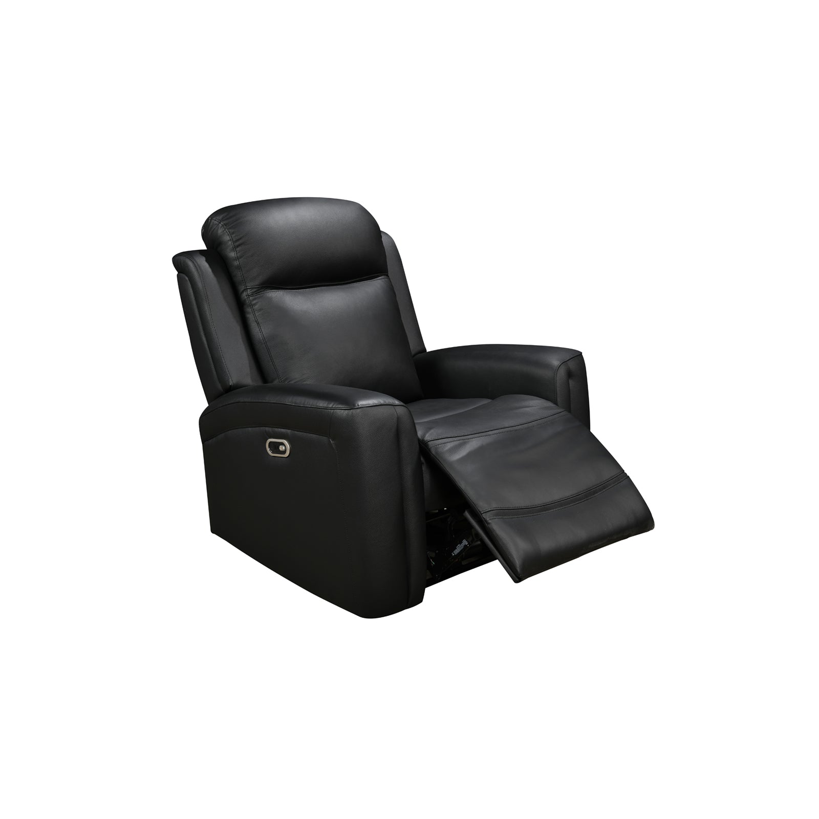 Black leather fabric texture detail showing grain pattern and stitching