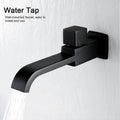 Brass basin faucet assembly showing curved spout and control lever connection