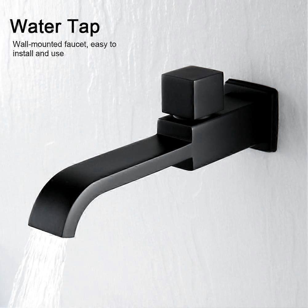 Brass basin faucet assembly showing curved spout and control lever connection
